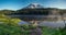 Mt Rainier at Reflection Lakes Sunrise