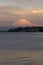 Mt Rainier Sunset Cascade Range Puget Sound Tacoma Washington