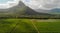 Mt Rempart in Mauritius - Aerial view with surrounding countryside