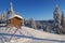 Mt. seymour ski resort with fresh snow