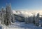 Mt. seymour ski resort with fresh snow