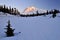 Mt shuksan at winter sunset