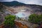Mt Tangkuban Perahu Stratovolcano Crater West Java