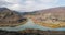 Mtskheta, Georgia. Top View Of Ancient Town Located At Valley Of Confluence Of Rivers Mtkvari Kura And Aragvi In