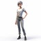 Mtu Girl: Charming 3d Cartoon Character For Sims4