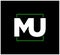 `MU` company initial letters monogram. MU logo
