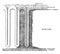 Mucous Membrane in Vertical Section, vintage illustration