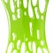 Mucus green. Toxic slime realistic. Bright glossy stretching liquid, abstract blot square background, spot of poison