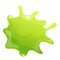 Mucus splash icon cartoon vector. Slime drip