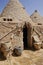 Mud-brick beehive houses in Harran, Turkey