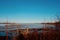 Mud flat landscape off a Maine island in winter