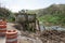 Mud slide on Puerto Rico road after Hurricane Maria