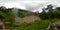 Mud volcanic lake Agco. Mindanao, Philippines. 360-Degree view.