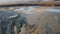 Mud volcanoes aerial view, Romania