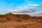 Muddy sandstone hills along the coastline of the Lake Mead, Lake Mead National Recreation Area, Nevada.