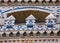 Mudejar architecture and ornament in the facade of La Seo Cathedral in Zaragoza, Spain