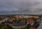 Muenchen Munich - the traditional Oktoberfest, also known as Wiesn from above in a total view.