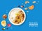 Muesli Breakfast Background Realistic