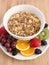 Muesli cereal with fruit