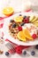 Muesli,fruit and yogurt