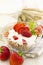 Muesli with Yoghurt and Strawberries