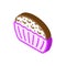 muffin desert isometric icon vector illustration