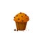 Muffin icon vector isolated on white background. Cupcake, Muffin concept