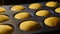 Muffins. Baking in oven. Time lapse footage of cooking Cupcakes. 4k, UHD