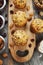 Muffins with dried fruits