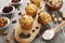 Muffins with dried fruits