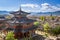 Mufu Palace overlooking Lijiang ancient city, Yunnan, China