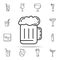 mug of beer dusk icon. Drinks & Beverages icons universal set for web and mobile