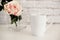 Mug Mockup. Coffee Cup Template. Coffee Mug Printing Design Template. White Mug Mockup. Blank Mug. Mockup Styled Stock