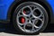 Mugello Circuit, Italy - 23 September 2022: Detail of alloy wheel of a Alfa Romeo Tonale Edizione Speciale in the Paddock of