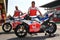 Mugello - ITALY, 2 JUNE: Mechanics work on Ducati Desmosedici GP 18 of Ducati Alma Pramac Team in the Pit Lane