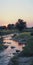 Muggy Scenery: A Photorealistic Prairiecore River In Kodak Portra