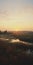 Muggy Scenery: Photorealistic Sunset Over Calm Waters