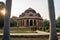 Muhammad Shah Sayyid Tomb in Lodi Garden in New Delhi India. Framed by palm trees