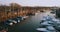 Muiderslot Port With Boats, Netherlands