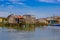 Muisne, Ecuador - March 16, 2016: Slums in poor section of the city, in the coast of Ecuador