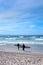 MUIZENBERG BEACH, CAPE TOWN, SOUTH AFRICA - 9 March 2018 : Muizenberg beach is a common morning surf spot for Capetonians.