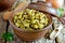 Mujadara - lentils and rice pilaf, middle eastern cuisine recipe