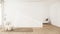 Muji minimalist, Sofa furniture and modern room design minimal.3D rendering