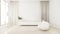 Muji minimalist, Sofa furniture and modern room design minimal.3D rendering