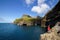 Mulafossur waterfall in Gasadalur. Vagar Island, Faroe islands