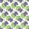 Mulberries. Seamless pattern with berries. Hand-drawn background. Vector illustration.