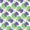 Mulberries. Seamless pattern with berries. Hand-drawn background. Vector illustration.