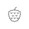 mulberry outline icon. Element of fruits icon. Thin line icon for website design and development, app development. Premium icon