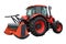 The mulcher. Agricultural machine for soil preparation