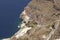 The mule track of Fira Santorini in Greece